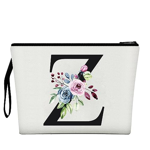 Trousse de maquillage pour femme, 26 lettres de A à Z, cadeau d'anniversaire pour femme, maman, cadeau pour meilleure amie, demoiselle d'honneur, z, Trousse de maquillage