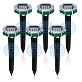 Trywise Répulsif Taupes Solaire - 6 Pièces Ultrasons et Vibrations, Écologique pour Jardin, Pelouse et Potager, Anti-Rongeurs sans Produits Chimiques (Jardiniers et Propriétaires)