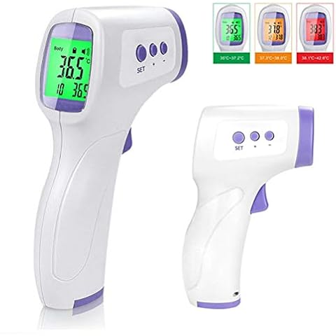 PREMIUM Infrarot Fieberthermometer für Babys und Erwachsene - Kontaktlos - LCD Anzeige Cover