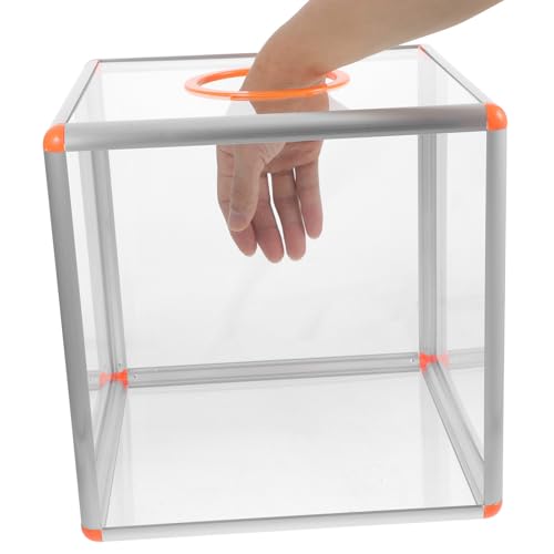 Caja de rifa duradera fabricada en acrílico de alta resistencia 5