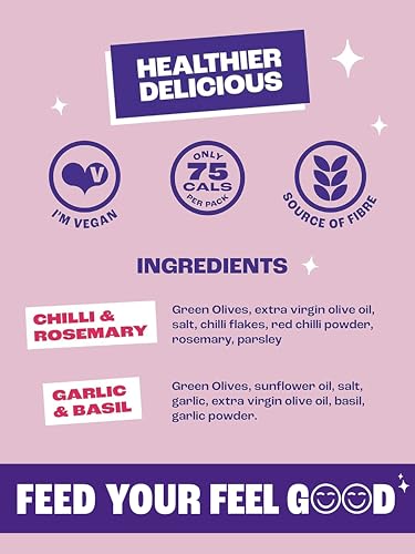 Ollys Oliven | Mischpack mit aromatisierten Oliven im praktischen Beutel - 12 x 50g Beutel