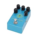 BAFOVY Basskompressorpedal, Optisches Kompressionseffektpedal, Analoger Bassgitarrenkompressor mit True Bypass für E-Gitarre, Sanfte Dynamik, Vintage-Stil