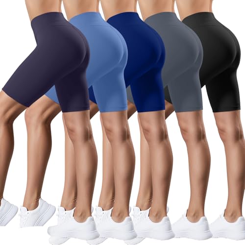 Coume 5 Pack Biker Shorts for Women 8 Inch Only $28.99 at Amazon