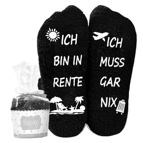 Renteneintritt Geschenk Frau Rente Geschenke Frau Rentner Geschenk Frau Geschenk Rente Lustige Geschenke für Frauen Abschiedsgeschenk Kollegin Rente Geschenke Witzige Socken Deko zur Rentnerin Mama
