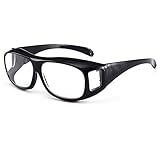 Magnifying Glasses Handsfree 180% Power Magnification Focus Eyeglasses (Black, 3.0)
