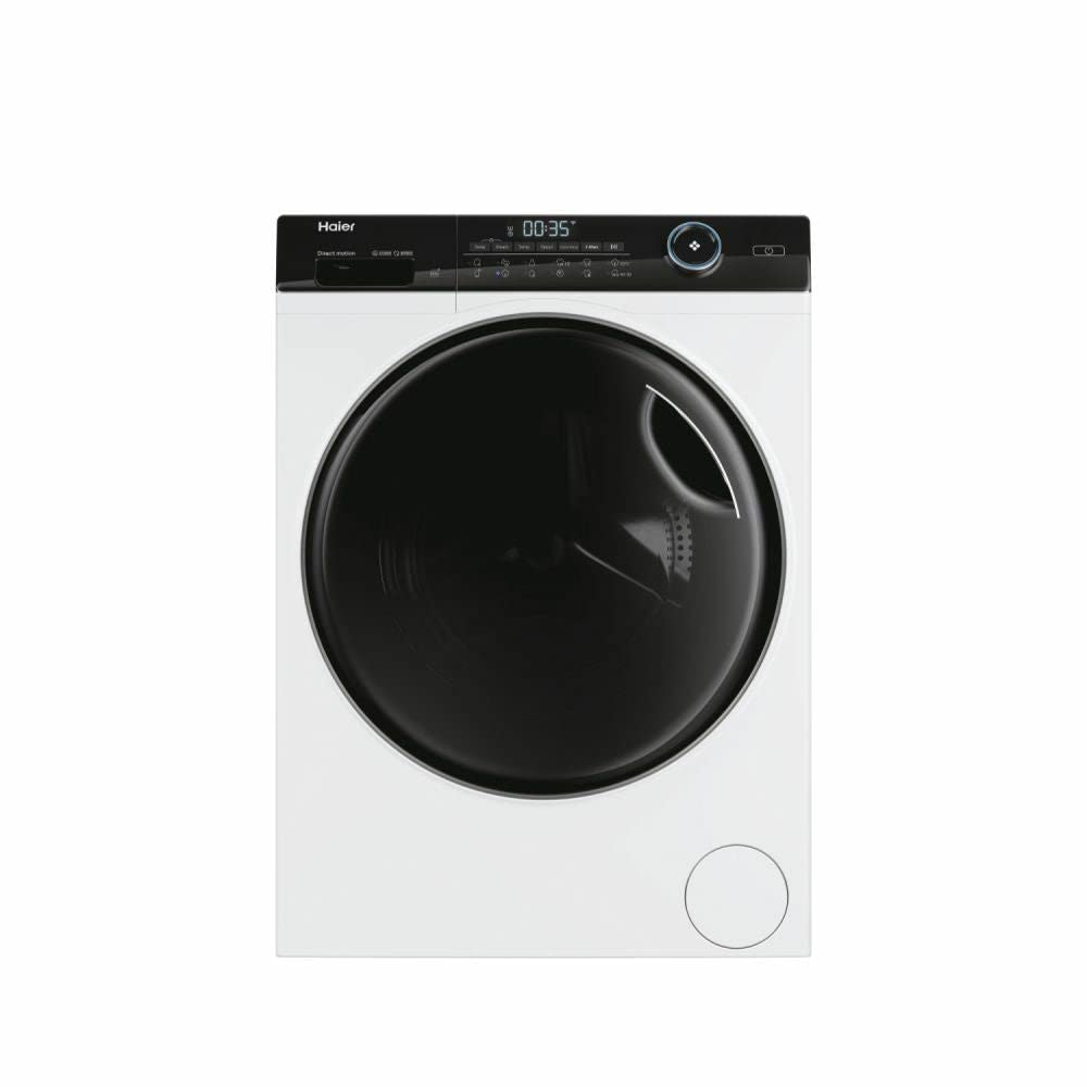 Haier I-Pro Series 5 HW90-B14959U1-S Lavatrice 9 kg, 1400 rpm, Motore Direct Motion, antibatterico, Connettività App HOn, Vapore, Tamburo XL con LED, Classe A