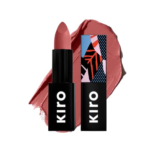 Image of Kiro Moist Matte Lipstick - Lotus Dew (Light Pink Nude), 4.2g | Super-Pigmented, Long-Lasting, Moisturizing, Non-Drying, Non-Feathering, Smudge Proof | Skin Care Infused with Natural Oils