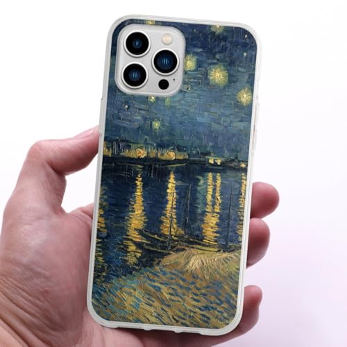 Coque en silicone iPhone 13 Pro Max Van Gogh protection souple - 3