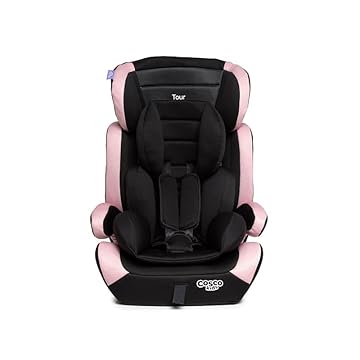 Cadeirinha Cosco Kids, Tour, 9 a 36 Kg, Preto e Rosa