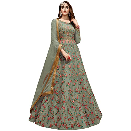 stylishfashion Indian Party Wear Dresses Beautiful Gown for Woman Anarkali Suit Dress Ethnic Wear (Choice 1, 6 US Small (Chest-38 Waist-34))