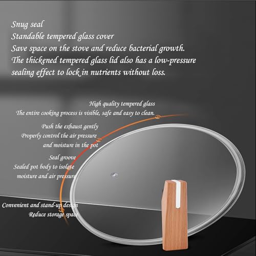 Wok de titanio puro 30 cm antiadherente con tapa miniatura 5