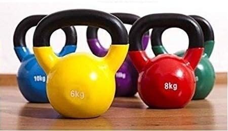 Gymally Vinyl PVC 10 Kg Kettlebell Home Gym