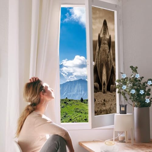 Película adhesiva para ventana con diseño Modern Bear miniatura 6