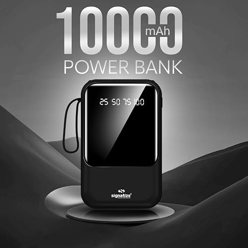 Image of 10000mAh Power Bank, 22W Fast Charging, LED Display, Multiple USB Ports, Smart Chip Technology (Black)