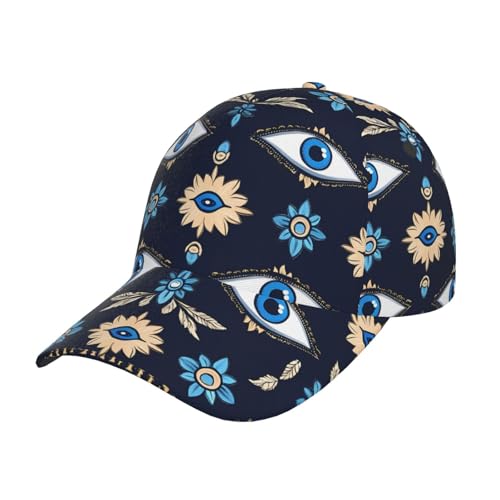 Hut Mit Gebogener Krempe Symbole des Bösen Blicks Atmungsaktives Lochdesign Sports Cap Nicht Stickig Baseball Kappe Für Geburtstag Angeln Wandern Hut Mit Gebogener Krempe Symbole des Bösen Blicks Atmungsaktives Lochdesign Sports Cap Nicht Stickig Baseball Kappe Für Geburtstag Angeln Wandern