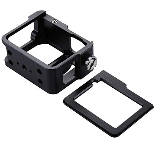 Puluz For Hero 7 Black New Hero (2018) Hero 6/5 Cnc Aluminum Alloy Housing Shell Case Protective Cage With Insurance Frame & 52Mm Uv Lens (Black) #TOP3