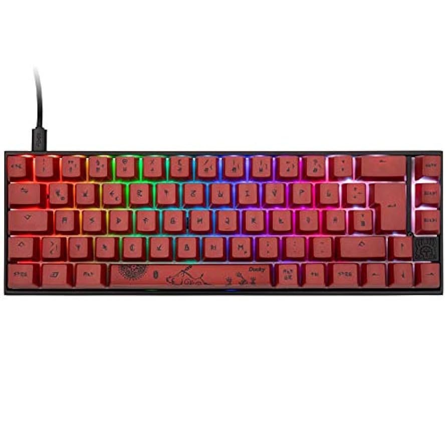 Ducky Year of The Pig, MX-Red, RGB LED - Black: Keyboards