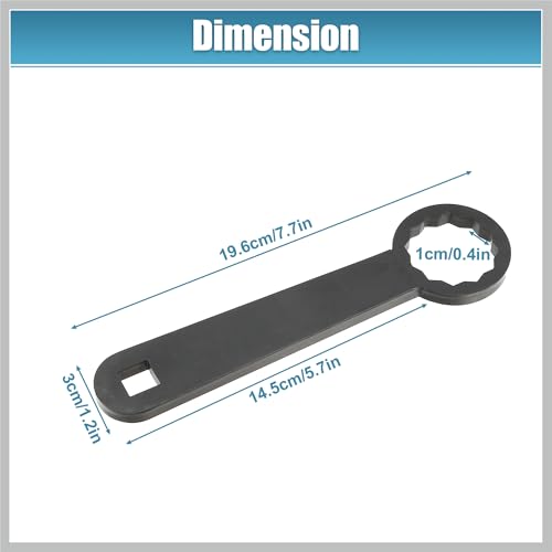 Image of Rear Axle 36mm Wrench Tool Rear Wheel Axle Torque Wrench Hand Tool for Harley Touring Motorcycle HD-47925 Axle Nut Torque Adapter for Adjust Belt Tension Black Car Parts
