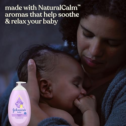 Image of Johnson's Baby Bedtime Lotion, Soothing NaturalCalm Aromas, Gentle Nighttime Baby Lotion, Helps Relax & Soothe, Hydrating, No added Parabens & Dyes, 27.1 fl. oz