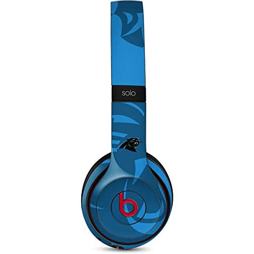 Skinit Decal Audio Skin Compatible with Beats Solo 2 Wireless - Officially Licensed NFL Carolina Panthers Double Vision Design