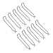 Edelstahl-Schlauchschellen-Set für Kärcher Hochdruckreiniger K3 K4 K5 K6, Hochdruck-Wasserschlauch-Be... Federclip, Auslaufschutz, Rohrhalter-Armaturen (10 Stück)