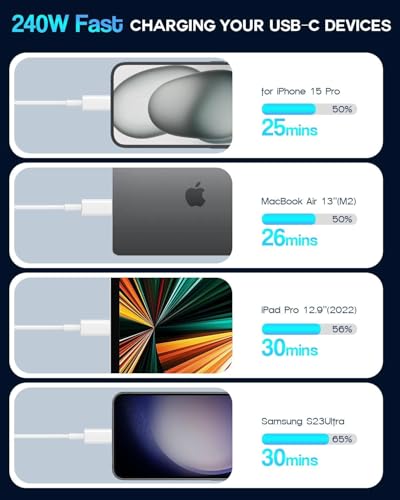 Image of 1Pack for Apple USB C to USB C Charging Cable 60W,Long Type C to C Fast Charger Cord,for iPhone 15 /16,15 /16 Pro,15 /16 Plus,15 /16 Pro Max,for MacBook Pro /Air,for iPad Air 4 /5,Mini 6 /Pro12.9in /11