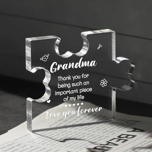 Image of Heart shaped plaque gift (Grandma)