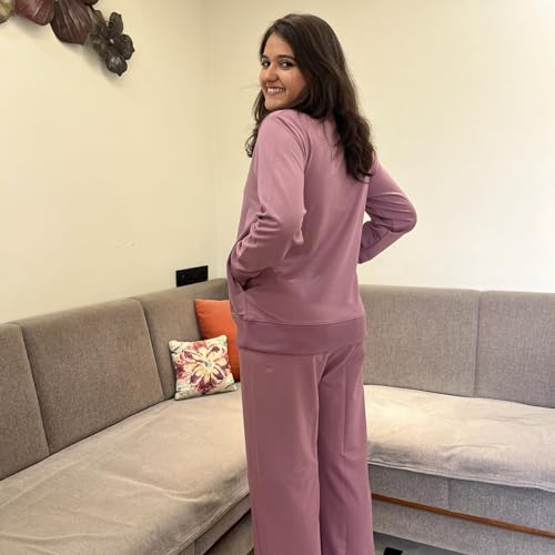 Image of Women's Co-Ord Set Relaxed Fit for Women | Two Piece Suit Top & Pant| Full Sleeve Cord Dress for Women | Casual Wear Co-ord Set for Women