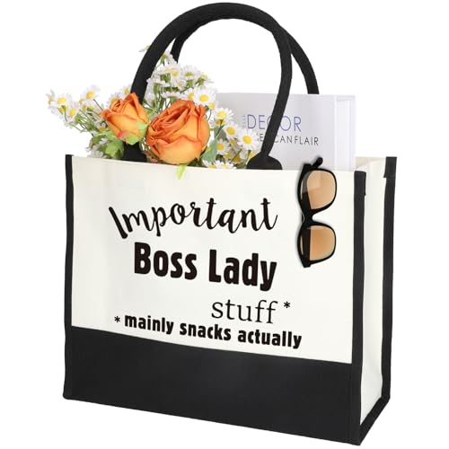BossLady Tote,Shopping Bag,Travel Bag,Beach Bag,Gifts for BossLady,BossLady Birthday Gifts,Casual Reusable Canvas Tote