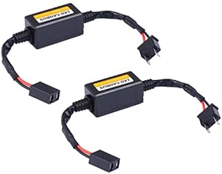 BESPORTBLE 2Pcs Led Headlight Decoder H7 Headlight Bulb Decoder Error Free Resistor Wiring Canbus Kit Canceller Resistor Decoders Adapter Flash Warning Capacitor