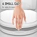 Elongated(Oval) Toilet Seat, Quick-Attach Hardware Metal Hinges, Heavy Duty, Slow Soft and Quiet Close, Durable and Sturdy, Easy to clean, Fits Elongated(Oblong) Toilets, White(18.5″)