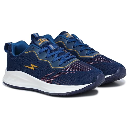 Image of ATHCO Mens Akron Running Shoe's for Man Comfortable Men's Sports Shoe's with Memory Foam Cushioned Insole Sports Shoes for Men Running Walking Lightweight Gym Shoe for Men Comfortable Stylish & Casual Walking Shoe for Man Anti Slip Gym Footwear