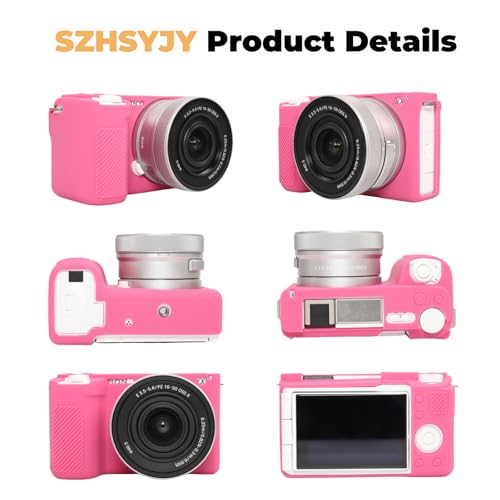 Funda Silicona para Cámara Sony ZV-E10 II Color Melocotón miniatura 3