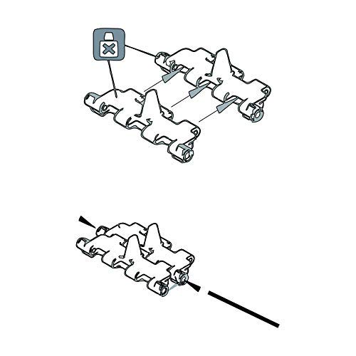 Warp United 1/35 Workable Metal Mirrored Track Links with Pins: German Geschützwagen Tiger Model Kit