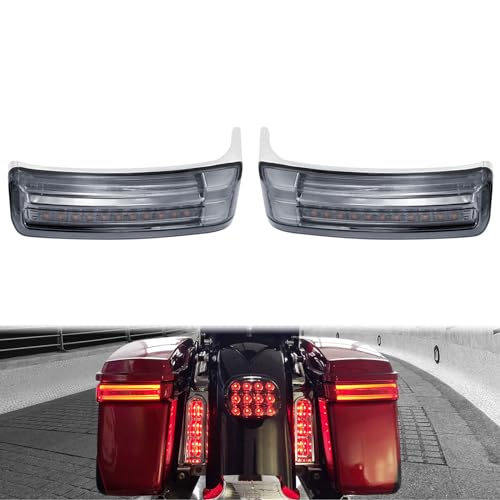 Luz trasera LED para alforjas de moto Harley Touring 1997-2013 miniatura 1