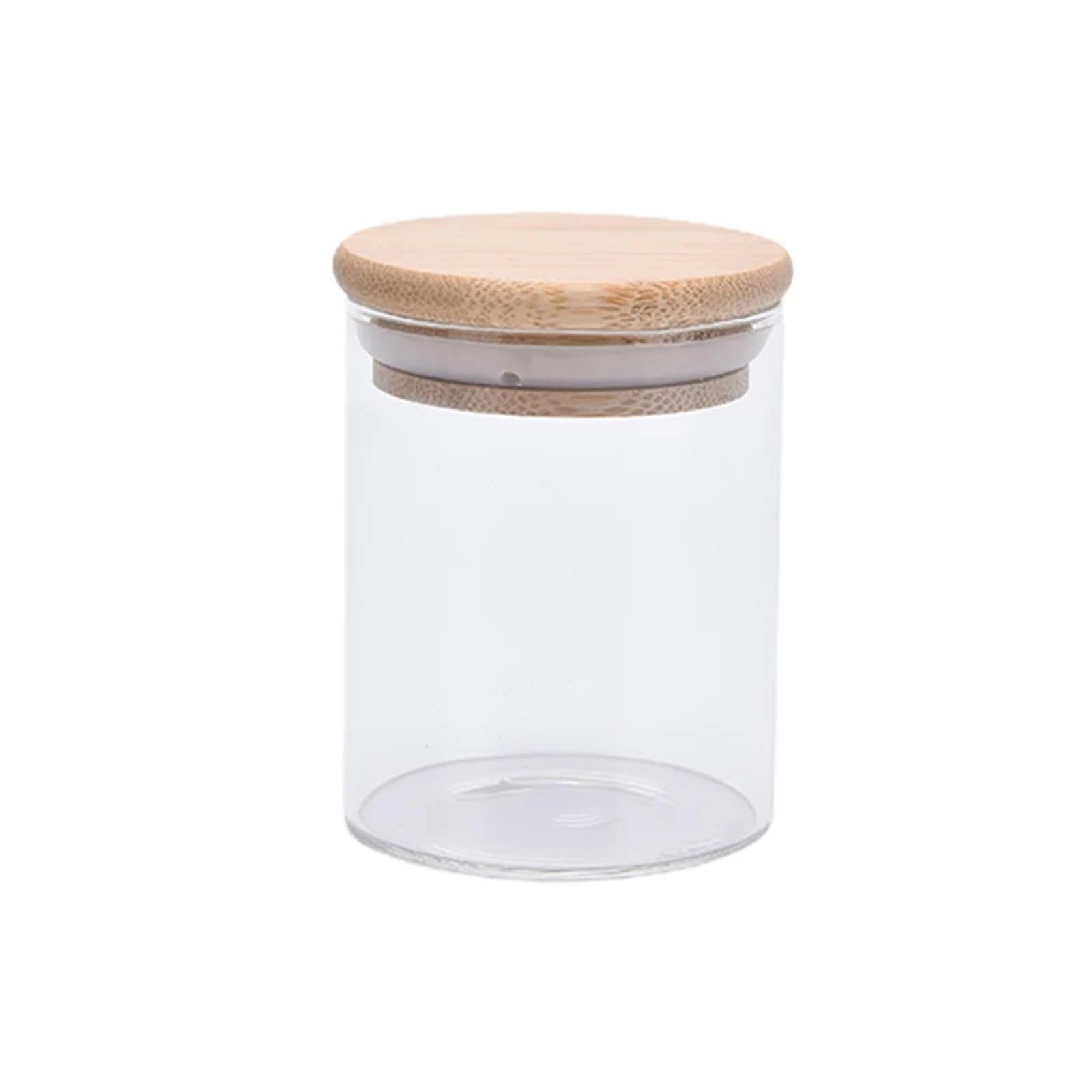 ASMJHQCLW Kitchen Storage Jar, Airtight Glass Storage Jar with Lid for Coffee Beans, Spices