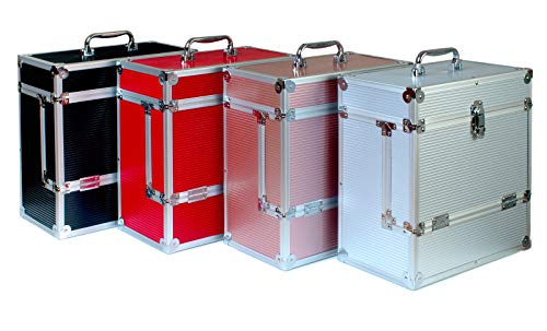 Boîtier de rangement en vinyle disque LP Retro Musique Aluminium 12″ avec volet frontal unique pour un meilleur accès à votre LPs (Rouge) (Rose Gold) - Les Beatles, Paul McCartney, John Lennon, RIngo Starr, George Harrison Boîtier de rangement en vinyle disque LP Retro Musique Aluminium 12" avec volet frontal unique pour un meilleur accès à votre LPs (Rouge) (Rose Gold) – Image 4