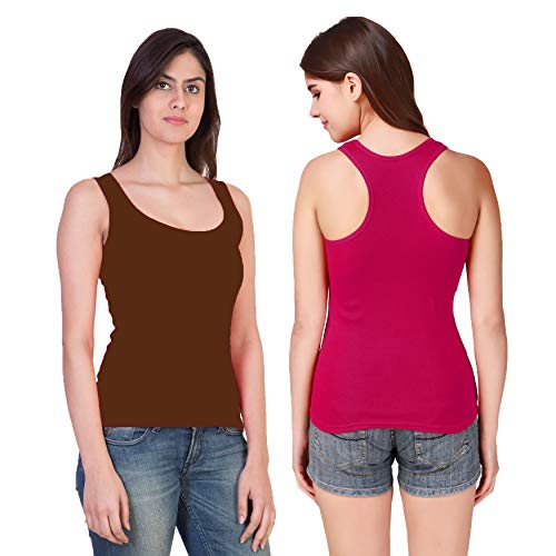 Image of Camisole Tank Top Vest Racerback Sando Camis for Women, Girls (Pack of 2)