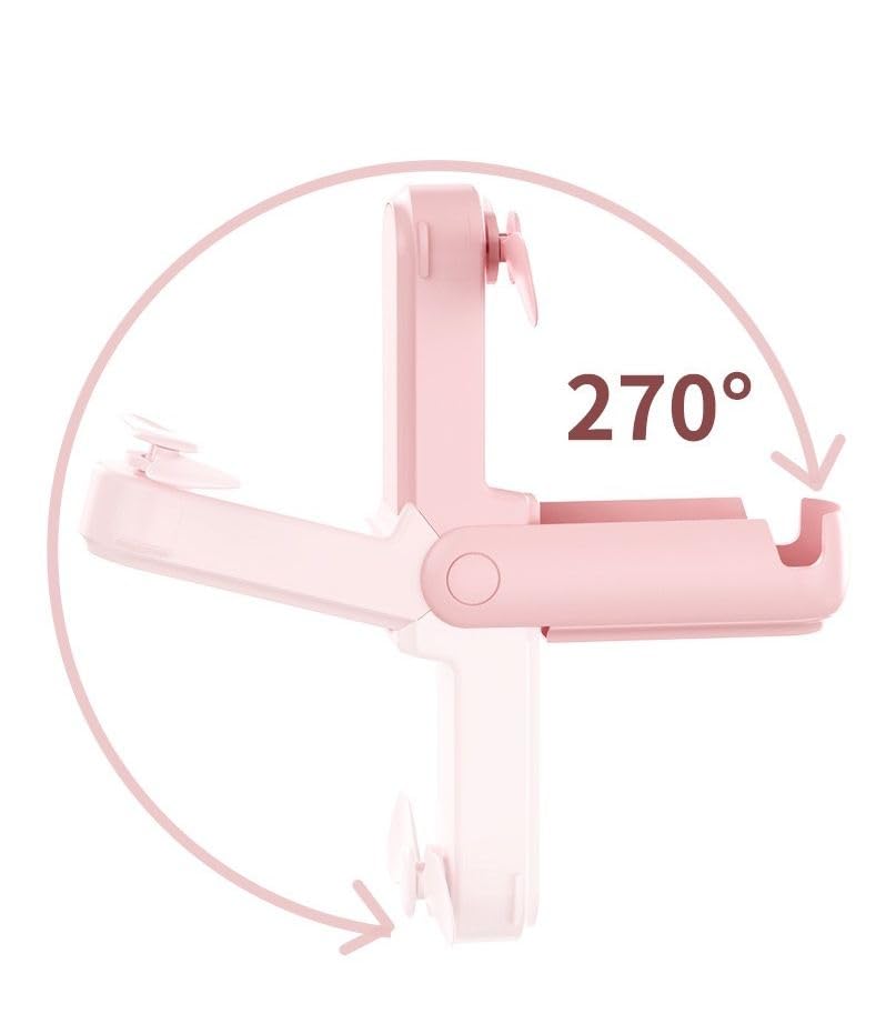 Image of TechPride Mini Handheld Fan - Portable Foldable Hand Fan (Pankha) for Travel, Office, Makeup & Kids | Type-C Rechargeable 2000mAh Battery, 3-Speed Cooling USB Desk Fan - Pink