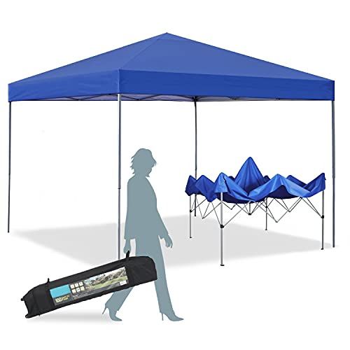 Canopy Tent Outdoor Canopy Party Shade 10 x 10ft Portable Pop Up Canopy Event Tent Party Tent Water Resistant Spacious Summer Cover Instant Canopy Shelter Tent with Wheeled Carry Bag