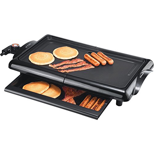 Brentwood  TS-840  Non-Stick  Electric  Griddle  with  Drip  Pan,  10  x  20  Inch,  Black