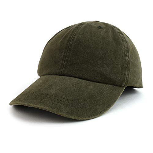 Image of Trendy Apparel Shop Oversize XXL Pigment Dyed Washed Cotton Baseball Cap