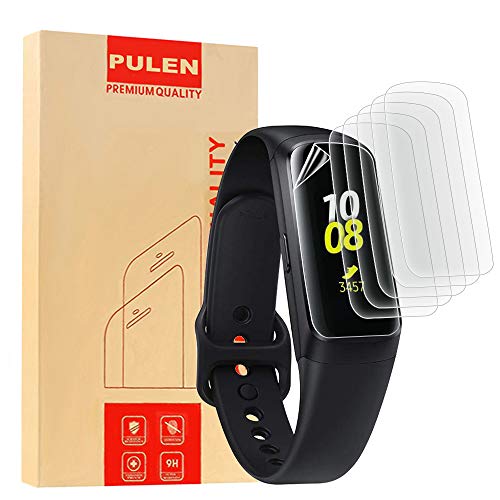 [ 6PCS ] Pulen Compatible Samsung Galaxy Fit Screen Protector, HD Premium Real TPU Screen Protector for Samsung Galaxy Fit 2019 Released Smartwatch