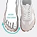 Bewenoo Wide Toe Trail Running Shoes(White Grey 7.5Women/6Men)