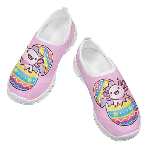 TODIYADDU Girls Easter Shoes Kids Lightweight Mesh Sneakers Casual Athletic Sneaker, White3