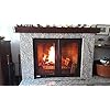 Puerta-A-MEDIDA-Chimenea-Lena-Cristal-Vitroceramico-Regulador-Entrada-de-Aire-Eficiencia-de-Temperatura-y-Seguridad-de-la-Combustion-del-Fuego-Tamano-y-Posicion-del-Tirador-A-Elegir
