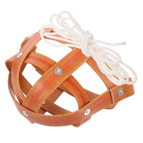 Muselière en cuir marron Mobestech pour cheval et bétail