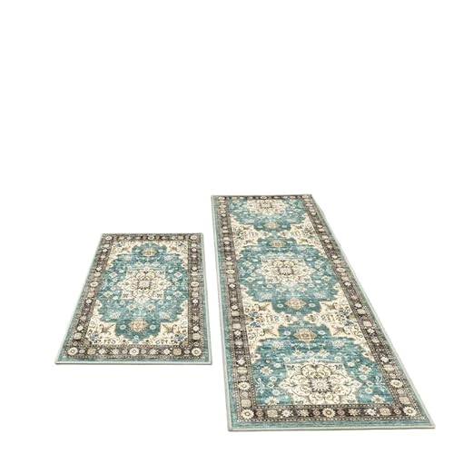 1/2PCS Kitchen Floor Mats Anti-slip Washable Bathroom Door Hallway Aisle Home Decoration(A-1,50x80and50x160cm)