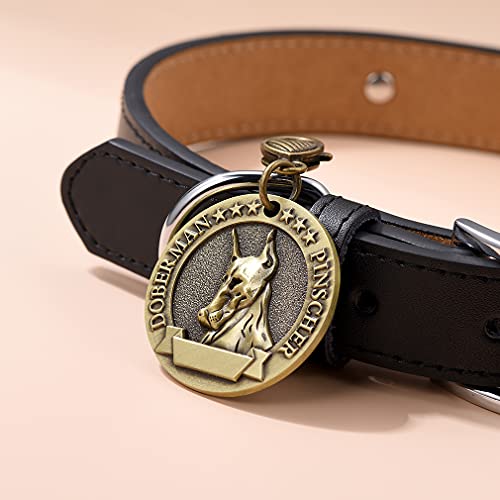 Custom4U 3D Dog Head Medals Personalized Pet's Id Tag Zinc Alloy Charm For Several Dog Breeds Welsh Gorgi/Bull Dog/Labrador Retriever #TOP7