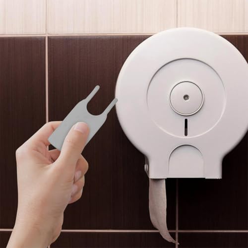 Mobestech 2 Stück Papierspender Schlüssel Papierhandtuchspender Automatischer Universal Papierhandtuchspender Schlüssel Handtuchspender Schlüssel Weißer Kunststoff